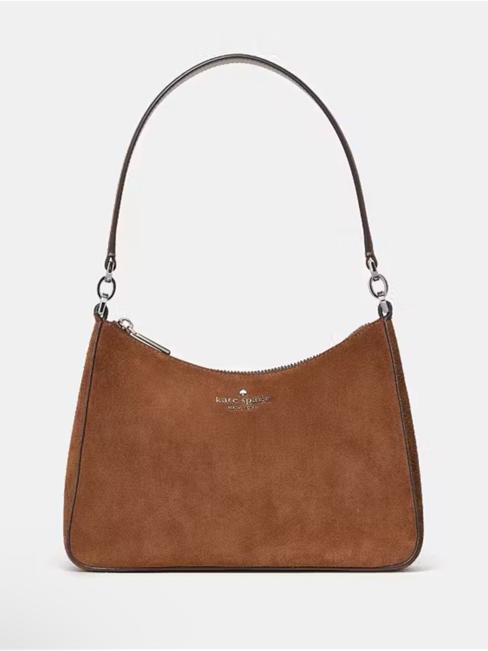 Kate Spade Margot Suede Convertible Shoulder Bag Warm Gingerbread
